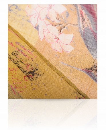 Палантин Женский SN-VINTAGE.BIRD/YELLOW